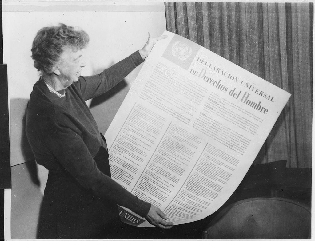 Eleanor Roosevelt e a Declaração Universal dos Direitos Humanos em espanhol